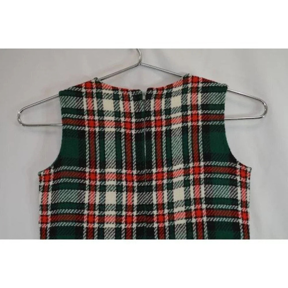 Vintage Girl's  Tartan Plaid Dress - Picture 8 of 9